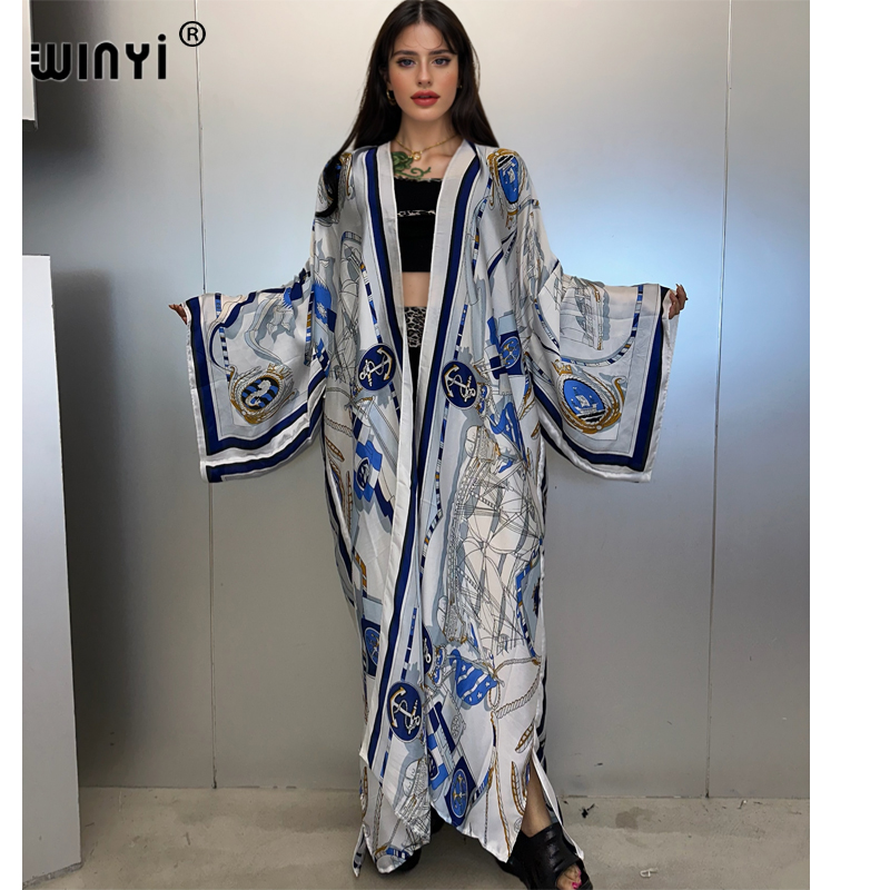 Women'S Fashion Kimono - WINYI着物 夏用カフタン ビーチウェア カーディガン ファッション ルーズコート
