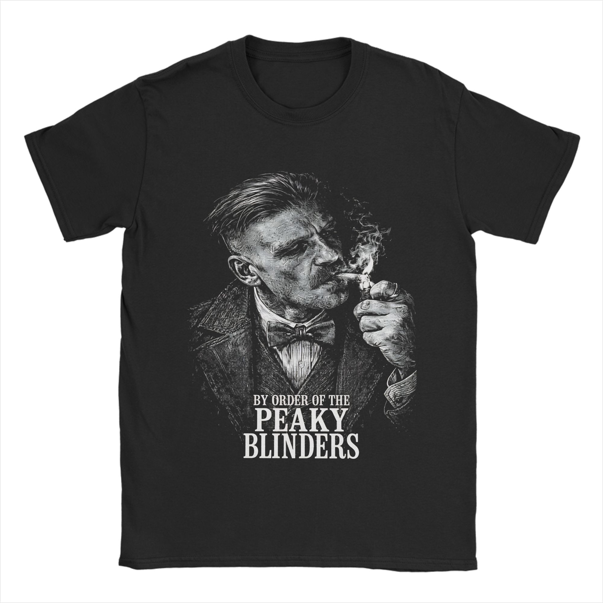 Women'S Fashion Peaky Blinders - 男性女性トミーシェルビーピークイズブラインダーズザイモータルマンシャツ綿 100% プリント Tシャツトップ衣類