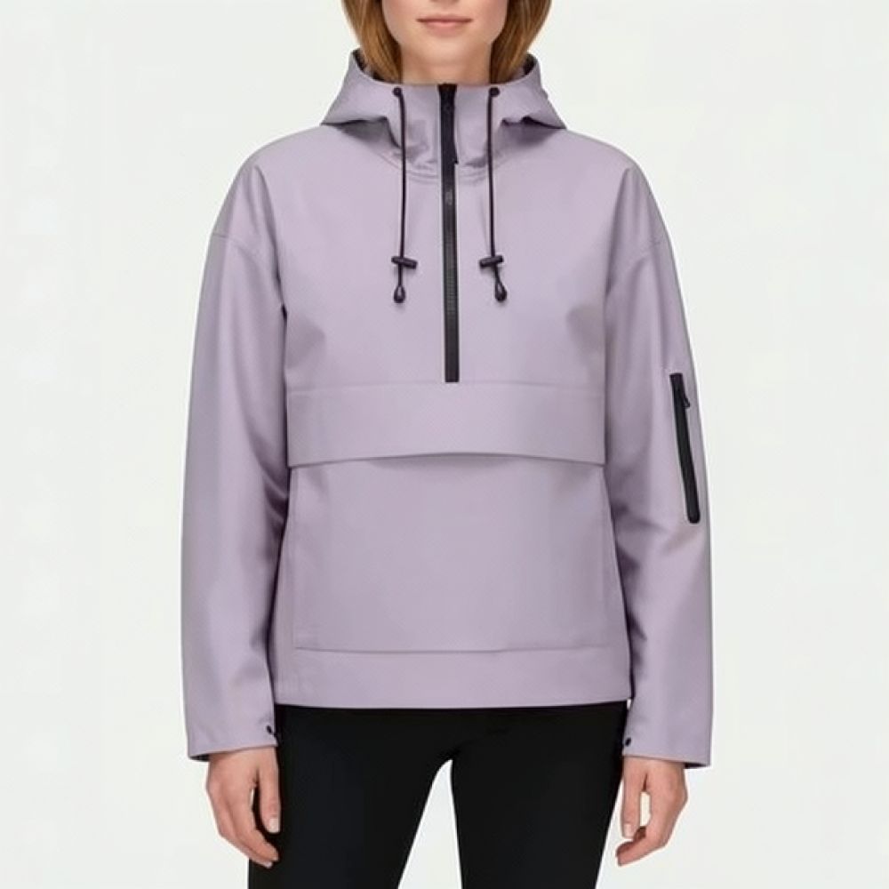 Women'S Fashion Utility Jacket - カジュアルな女性用フード付きユーティリティジャケット。アウトドア向けで防水・防風性に優れ、夏にぴったりのゆったりとしたシルエット。機能性とストリートスタイルを兼ね備えたファッションアイテム。