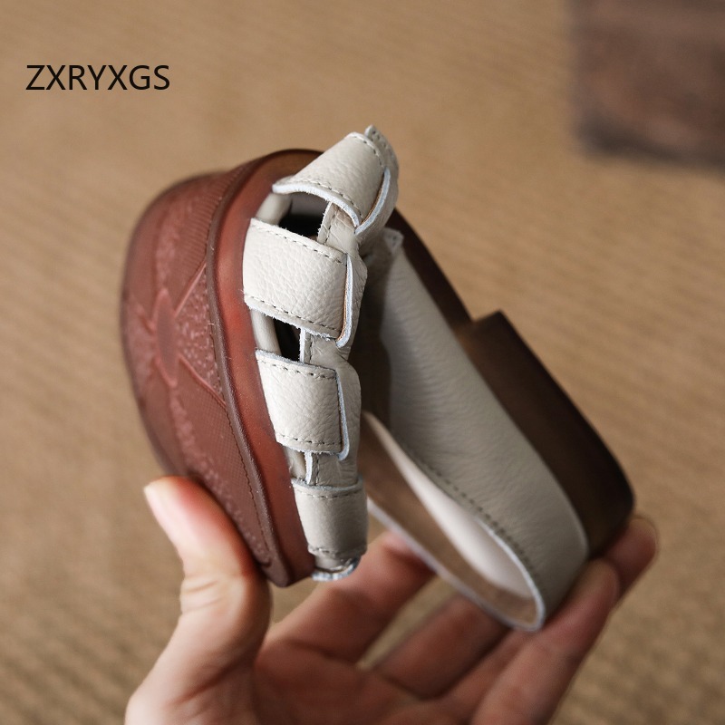 Women'S Fashion Layering - ZXRYXGS 2026 新しいトップ層牛革織り通気性スリッパ夏の女性の上着スリッパファッション快適フラットスリッパ