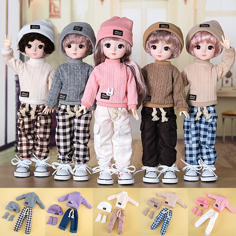 Women'S Fashion Kilt - 1/6 BJD 30 センチメートルアニメ人形ファッションカジュアルスーツ人形交換服スカートアクセサリー子供女の子 DIY おもちゃギフトリボーンかわいい