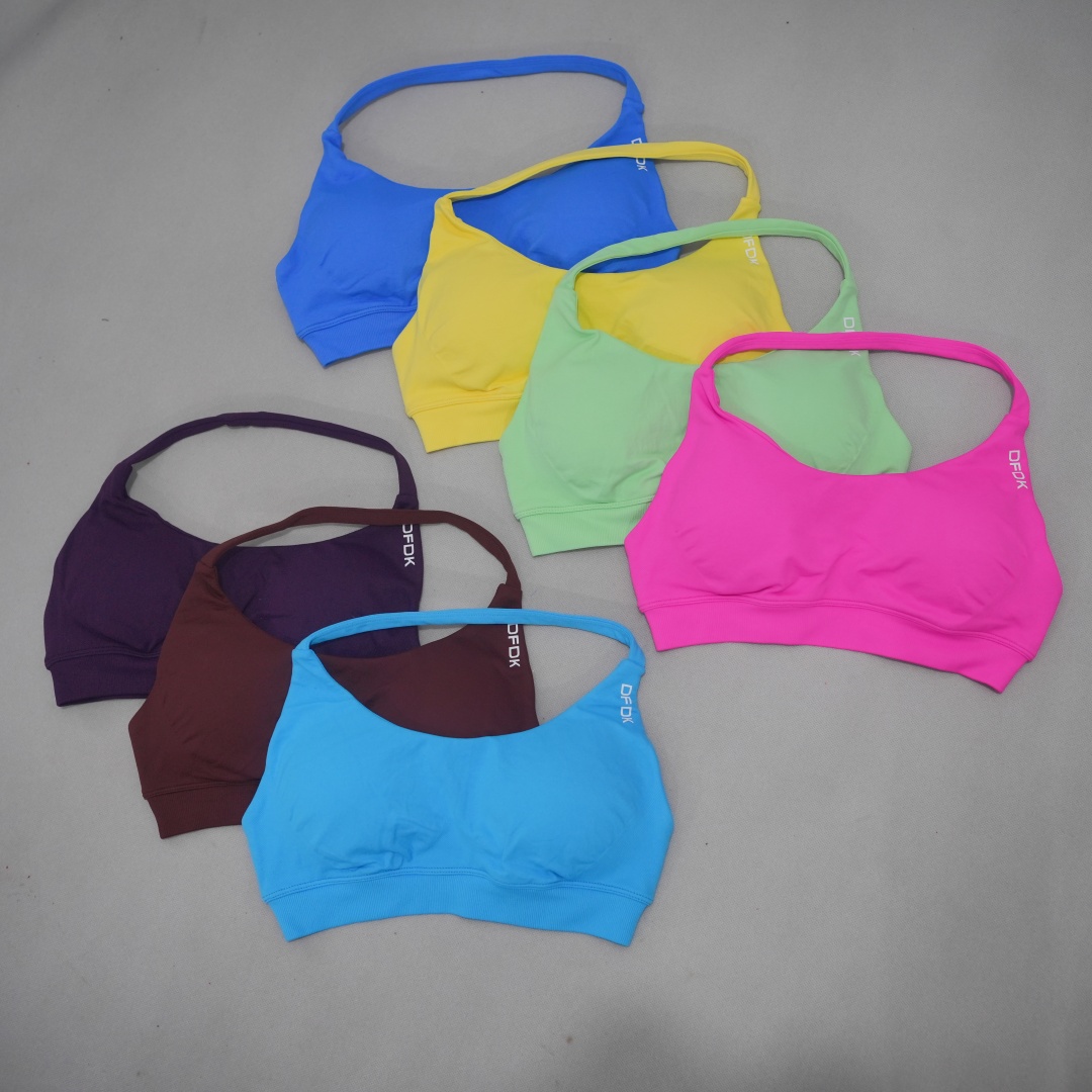 Bra Top Seamless - DFDK レディース シームレス スポーツブラ ハイサポート プッシュアップ