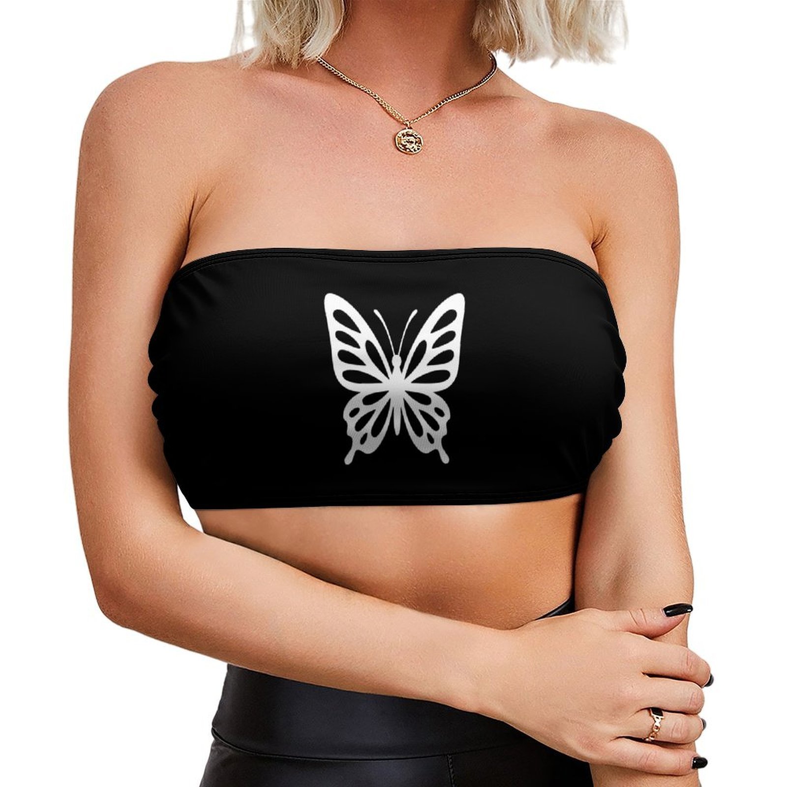 Bra Top Seamless - 女性用ストラップレスブラ、ワイヤレスノンパッドチューブトップバンドゥブラ、シームレスブラレット