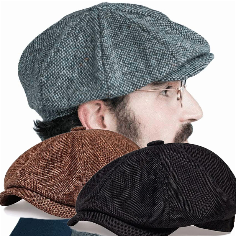 Women'S Fashion Peaky Blinders - メンズファッションクラシックハット、ヴィンテージレトロツイードピーキーブラインダーズベレー帽、フラットピークキャップ、ストリートハット、男女兼用