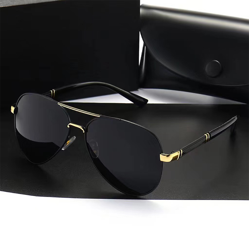 Women'S Fashion Eyewear - 高級感あふれるメンズ偏光メタルサングラス。運転用としても最適。男女兼用。ブランドデザイナーズ、ヴィンテージスタイル。UV400カット。