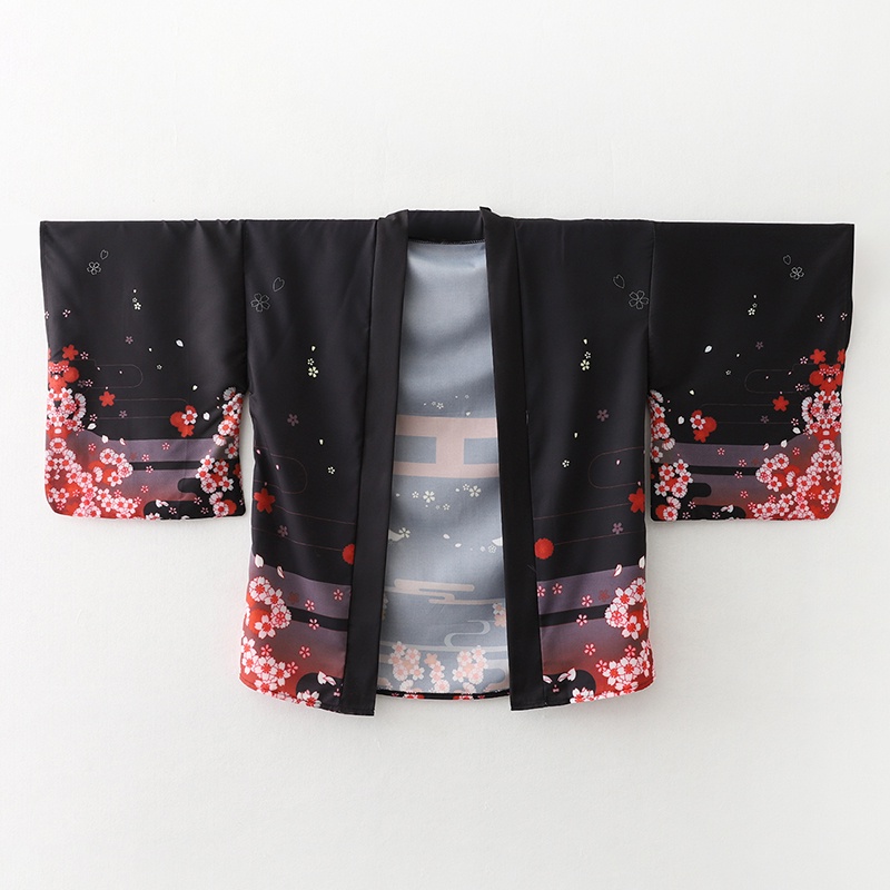 ファッションキツネプリント夏ビーチ浴衣ストリートカーディガン - Women'S Fashion Kimono のレビューと価格