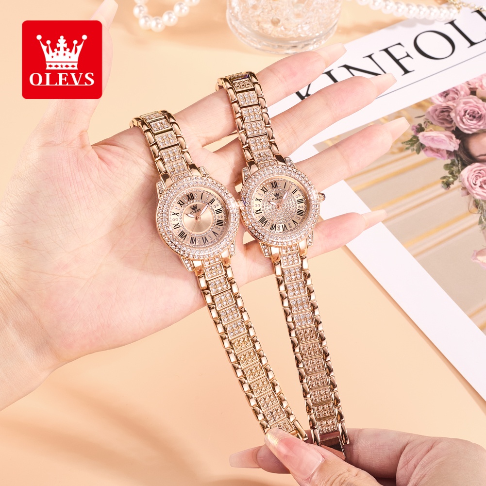 OLEVS 高級ファッションレディース腕時計 ダイヤモンドダ - Women'S Fashion Trends のレビューと価格