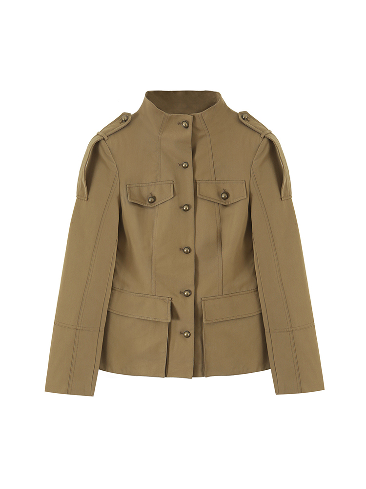 ファッション性の高い、ミリタリースタイルのレディースジャケッ - Women'S Fashion Utility Jacket のレビューと価格