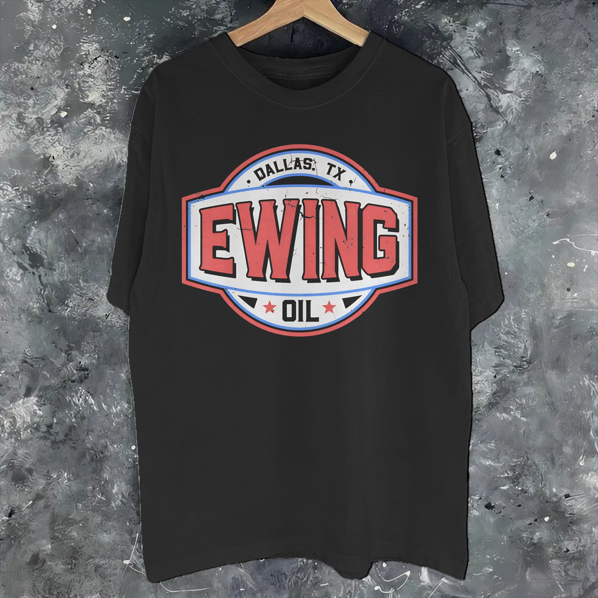 男性女性グラフィックプリント Ewing Oil Co. ダ - Women'S Fashion In The 70S のレビューと価格