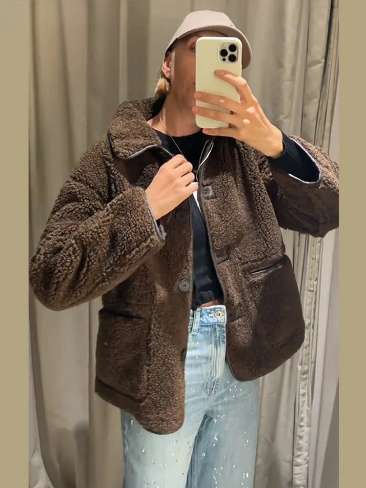 ファッション両面無地ジャケット レディース ラペルカラー シ - Women'S Fashion Utility Jacket のレビューと価格