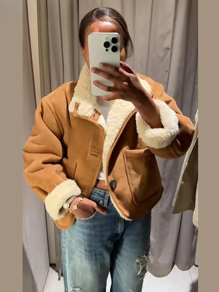 ファッション両面無地ジャケット レディース ラペルカラー シ - Women'S Fashion Utility Jacket のレビューと価格