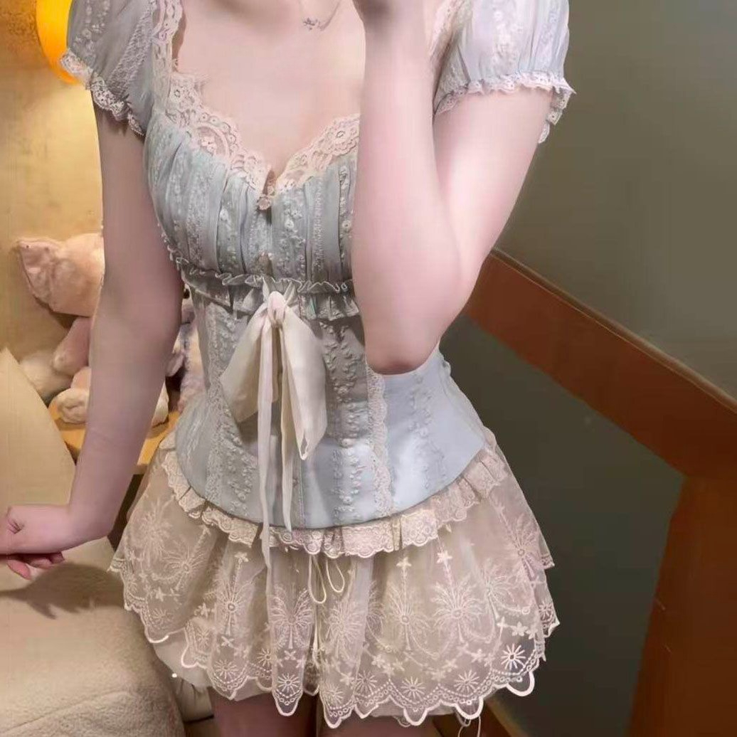 エレガントなロリータパーティースカートセット女性日本 Y2K - Women'S Fashion Kilt のレビューと価格