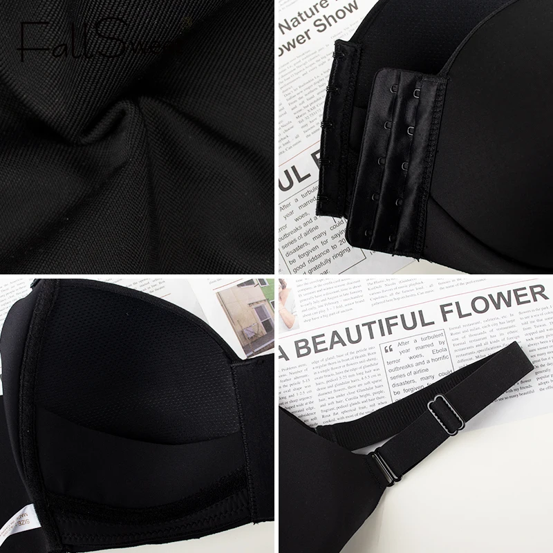 FallSweet プラスサイズ ワイヤレス フロントクロー - Bra Top Seamless のレビューと価格