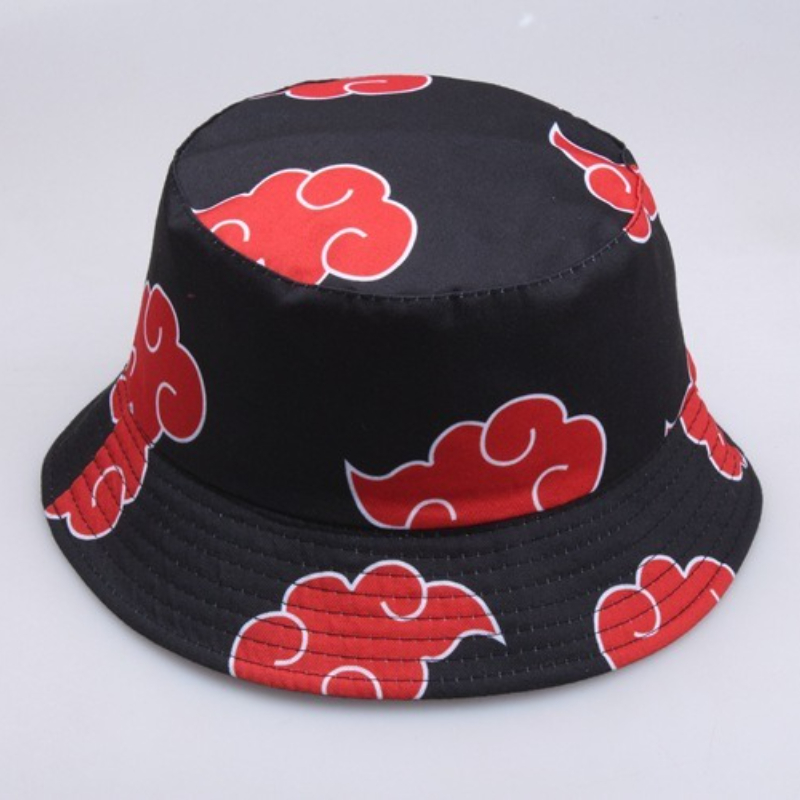 レッドクラウドプリントコットンバケットハット男性用女性用つば - Bucket Hat Women のレビューと価格