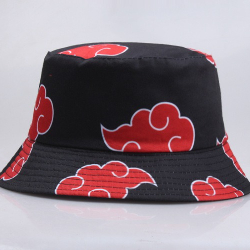 レッドクラウドプリントコットンバケットハット男性用女性用つば - Bucket Hat Women のレビューと価格