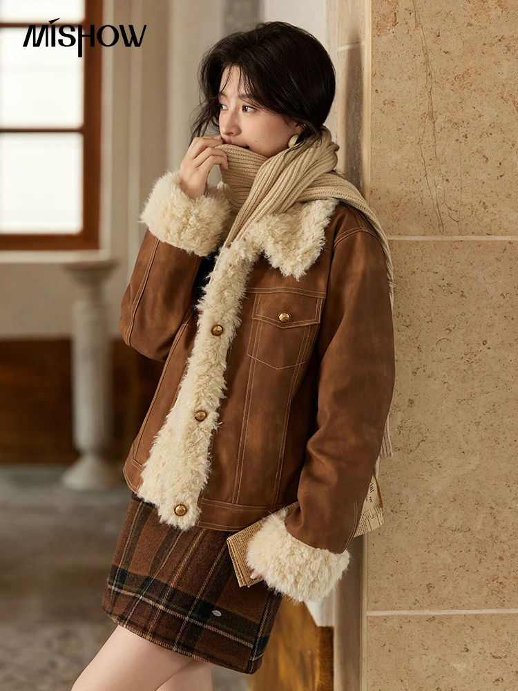 MISHOW-レディースレザージャケット,ソフトコットンクリ - Women'S Fashion Leather Jacket のレビューと価格