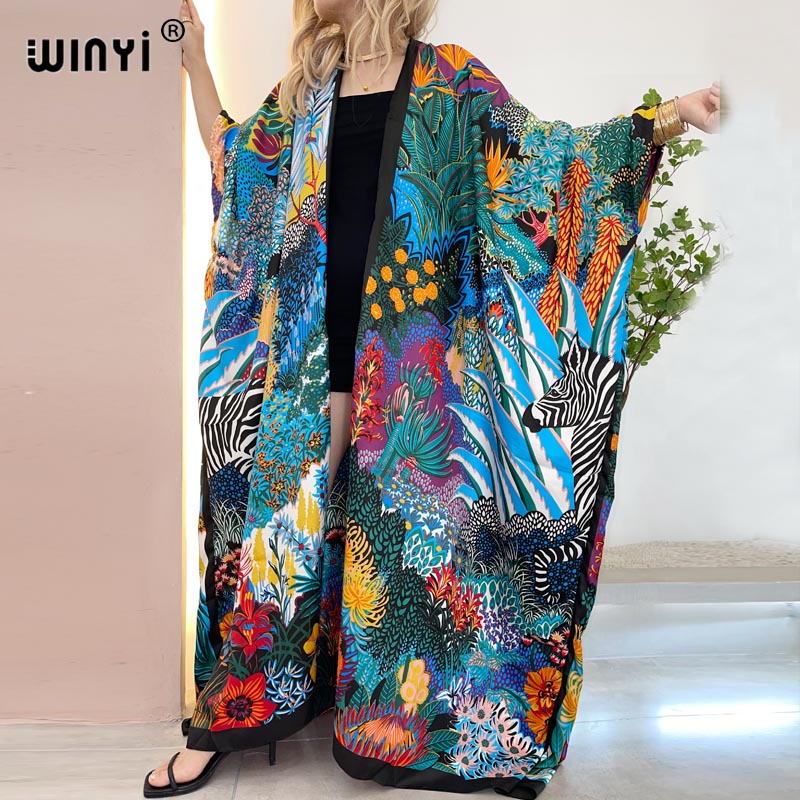 WINYI アフリカ中東着物 レディースカーディガン ステッ - Women'S Fashion Kimono のレビューと価格