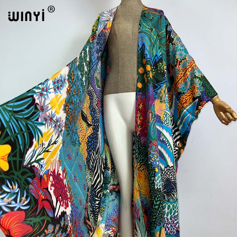 WINYI アフリカ中東着物 レディースカーディガン ステッ - Women'S Fashion Kimono のレビューと価格