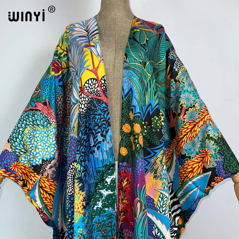 WINYI アフリカ中東着物 レディースカーディガン ステッ - Women'S Fashion Kimono のレビューと価格