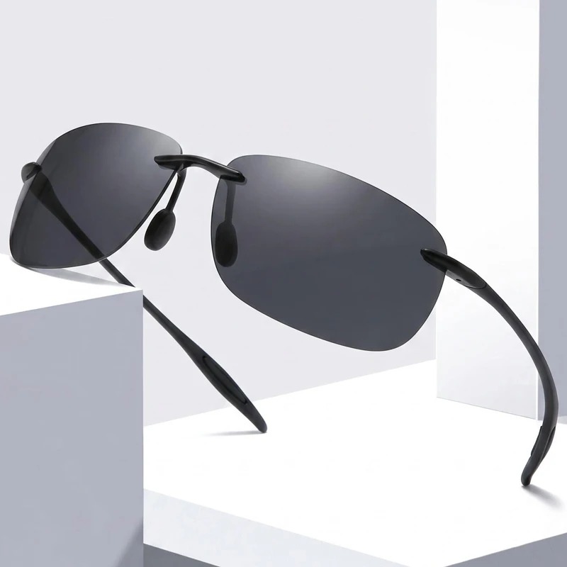 新製品TR90偏光サングラス 男女兼用 フレームレス ドライ - Women'S Fashion Eyewear のレビューと価格