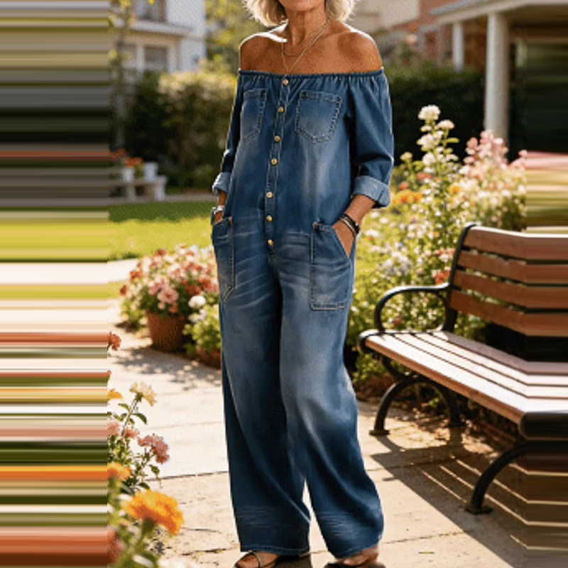 レディースファッションストリート長袖ルーズプレイスーツカジュ - Women'S Fashion Vintage Off Shoulder Long Sleeve Jumpsuit のレビューと価格