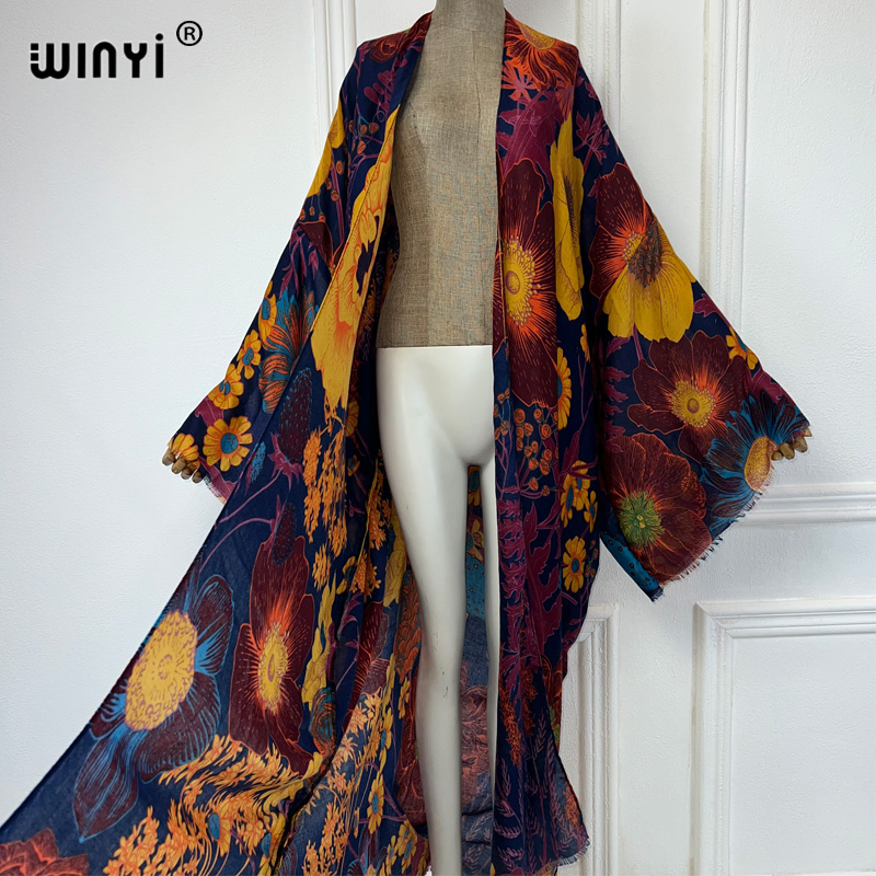 WINYI アフリカファッション 夏用着物マキシドレス ビー - Women'S Fashion Kimono のレビューと価格