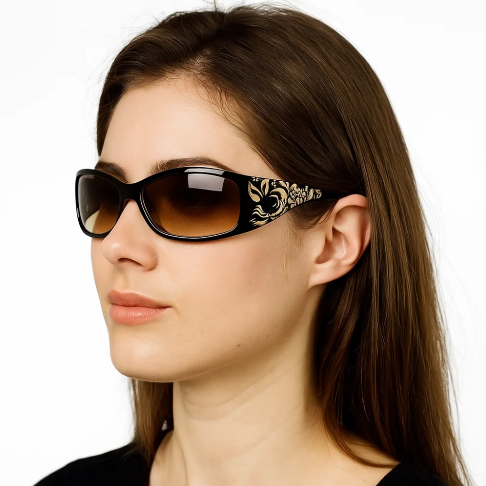 ファッションレディースラインストーンサングラス Y2K 韓国 - Women'S Fashion Eyewear のレビューと価格