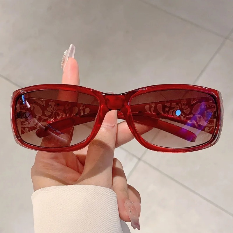 ファッションレディースラインストーンサングラス Y2K 韓国 - Women'S Fashion Eyewear のレビューと価格