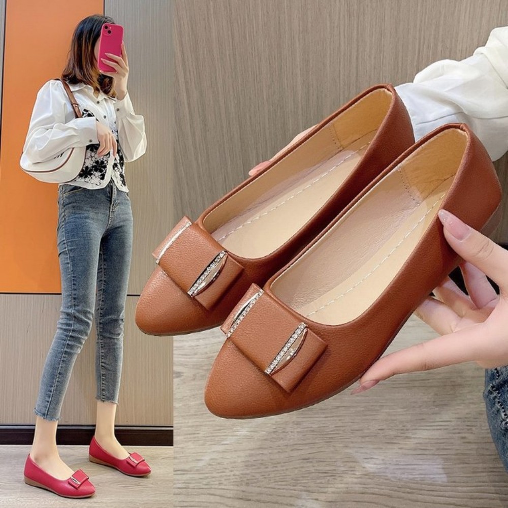 女性向けトレンドカジュアル軽量オフィスドレスシューズ、フラッ - Women'S Fashion Trends のレビューと価格