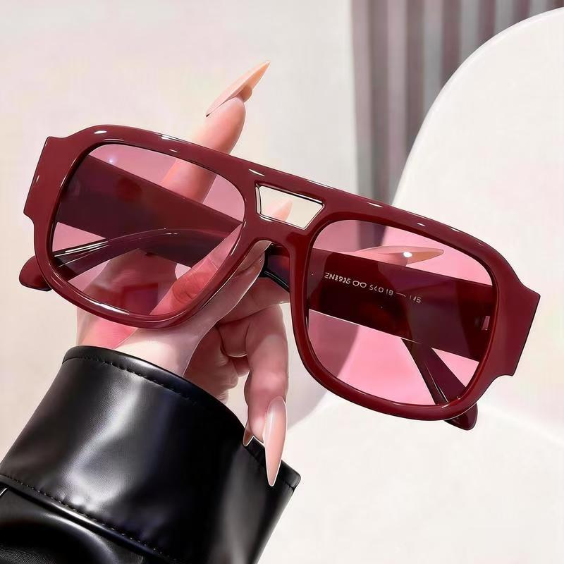 レトロなアビエイターサングラス 新しいY2Kダブルブリッジ  - Women'S Fashion Eyewear のレビューと価格