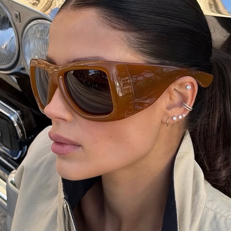 ヴィンテージオーバーサイズスクエアY2Kサングラス メンズ  - Women'S Fashion Eyewear のレビューと価格