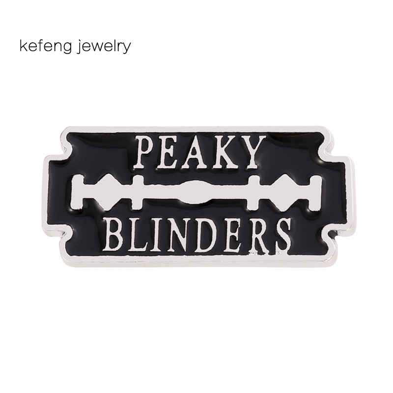 ピーキーブライダルファッションかみそりの刃ピンバッジ金属エナ - Women'S Fashion Peaky Blinders のレビューと価格