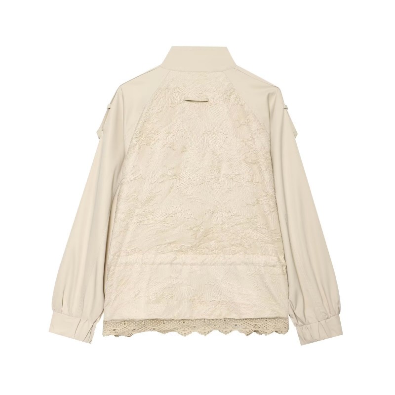 レディースレーストリムユーティリティジャケット、スタンドカラ - Women'S Fashion Utility Jacket のレビューと価格