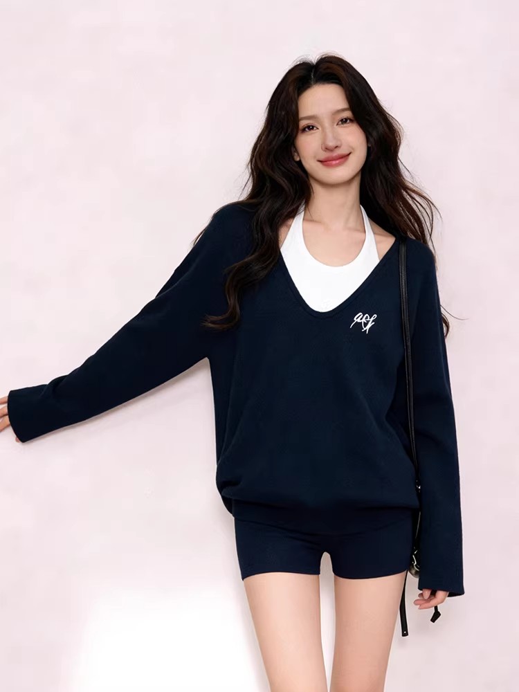 2026年春新作 レディース3点セット ファッションブルー  - Women'S Fashion Layering のレビューと価格