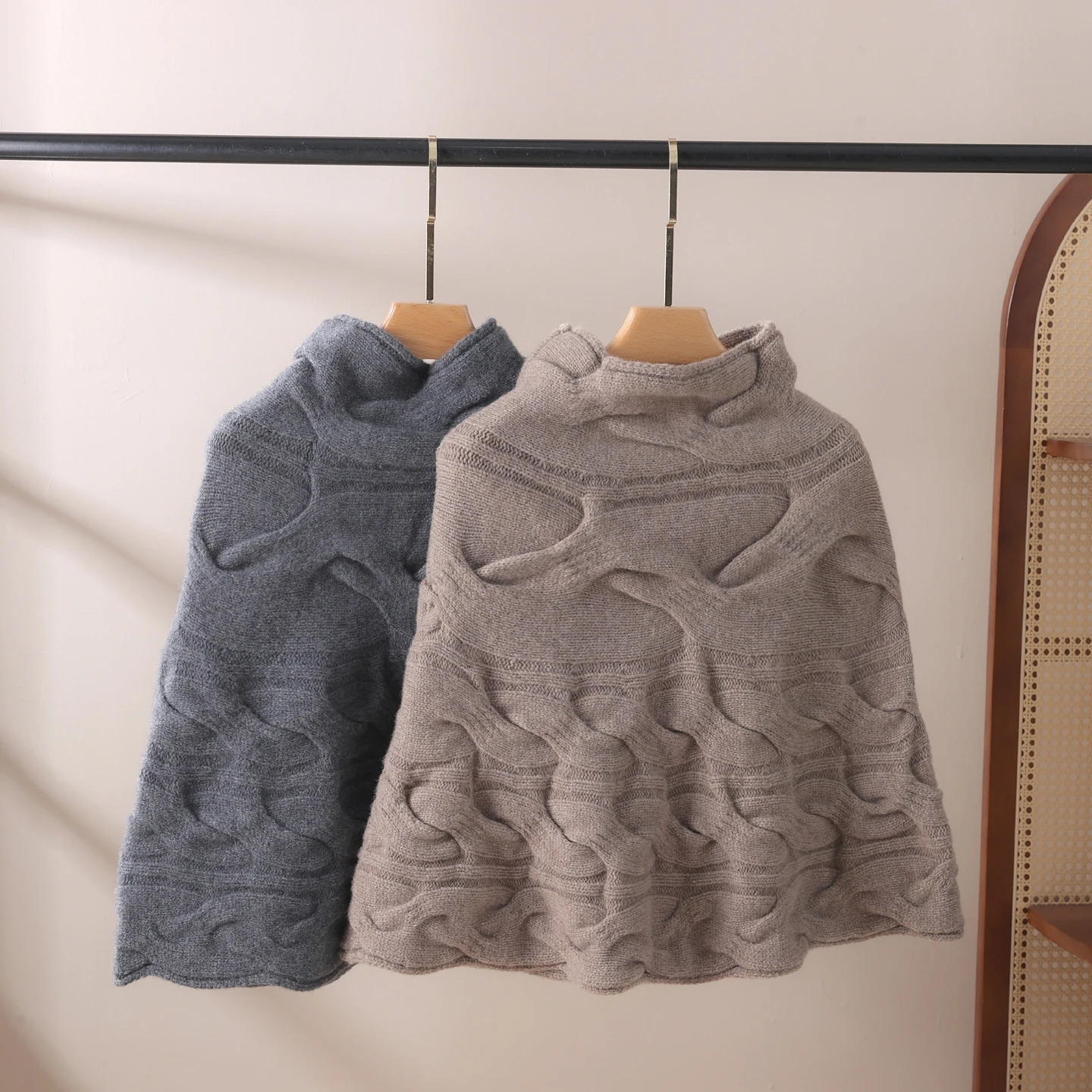 女性用、ウール100％、タートルネック、ケーブル編み、プルオ - Women'S Fashion Layering のレビューと価格