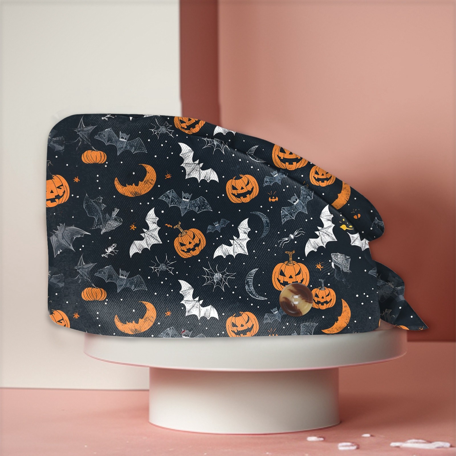 ハロウィンナースハットかわいい漫画プリントファッションキャッ - Bucket Hat Women のレビューと価格