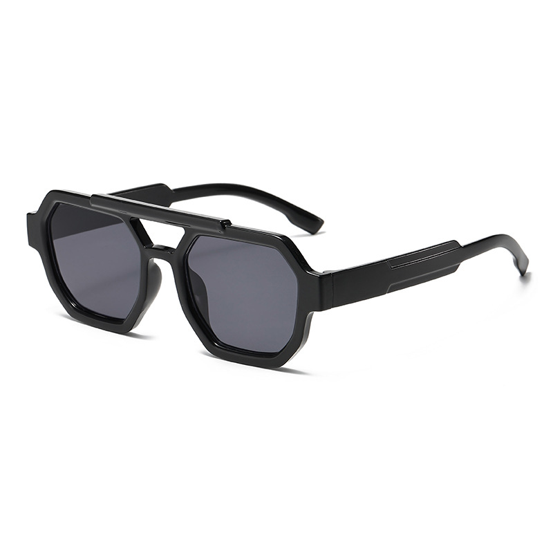 女性男性用スクエアサングラス レトロポリゴンサングラス 女性 - Women'S Fashion Eyewear のレビューと価格