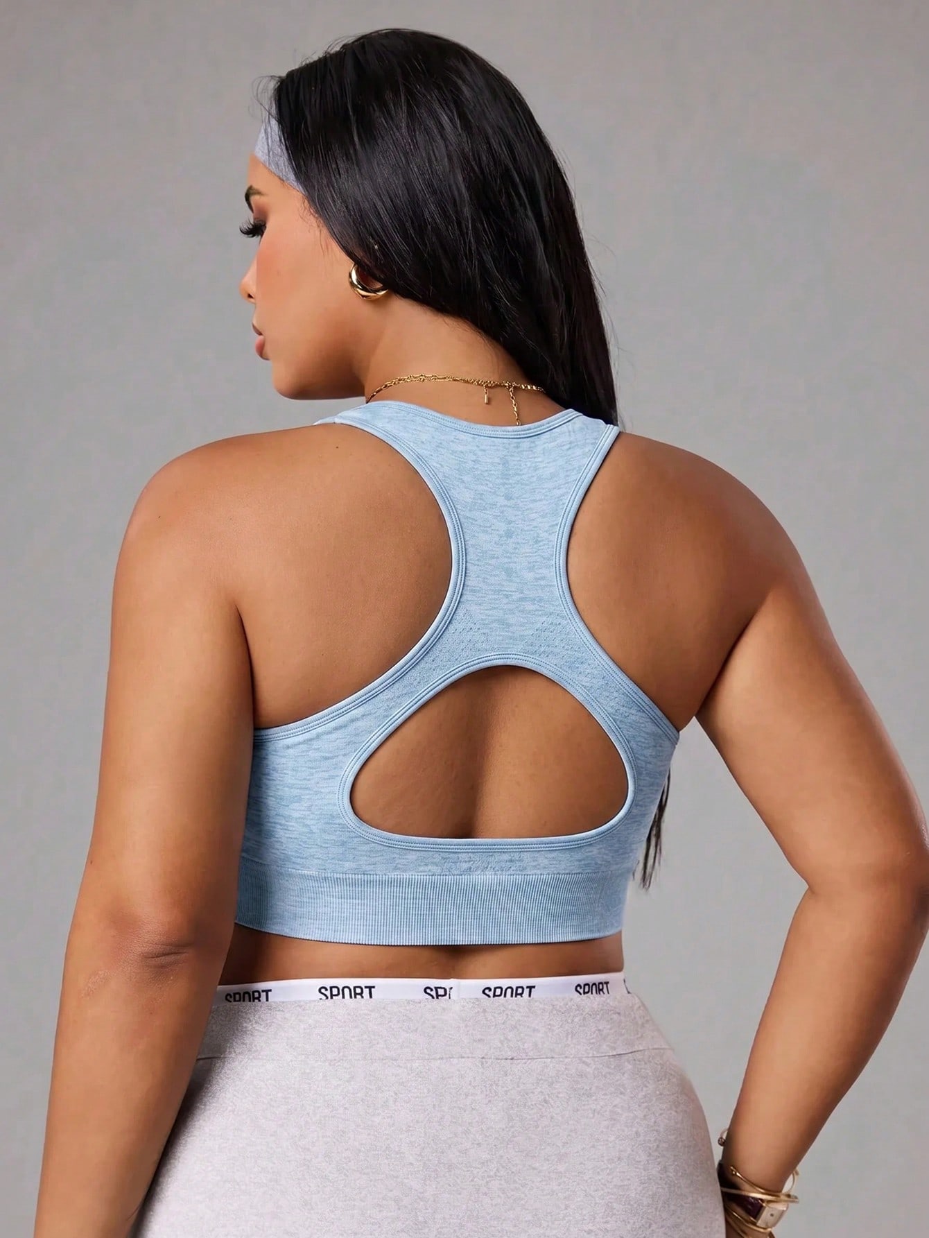 女性用プラスサイズシームレススポーツブラ、取り外し可能なパッ - Bra Top Seamless のレビューと価格