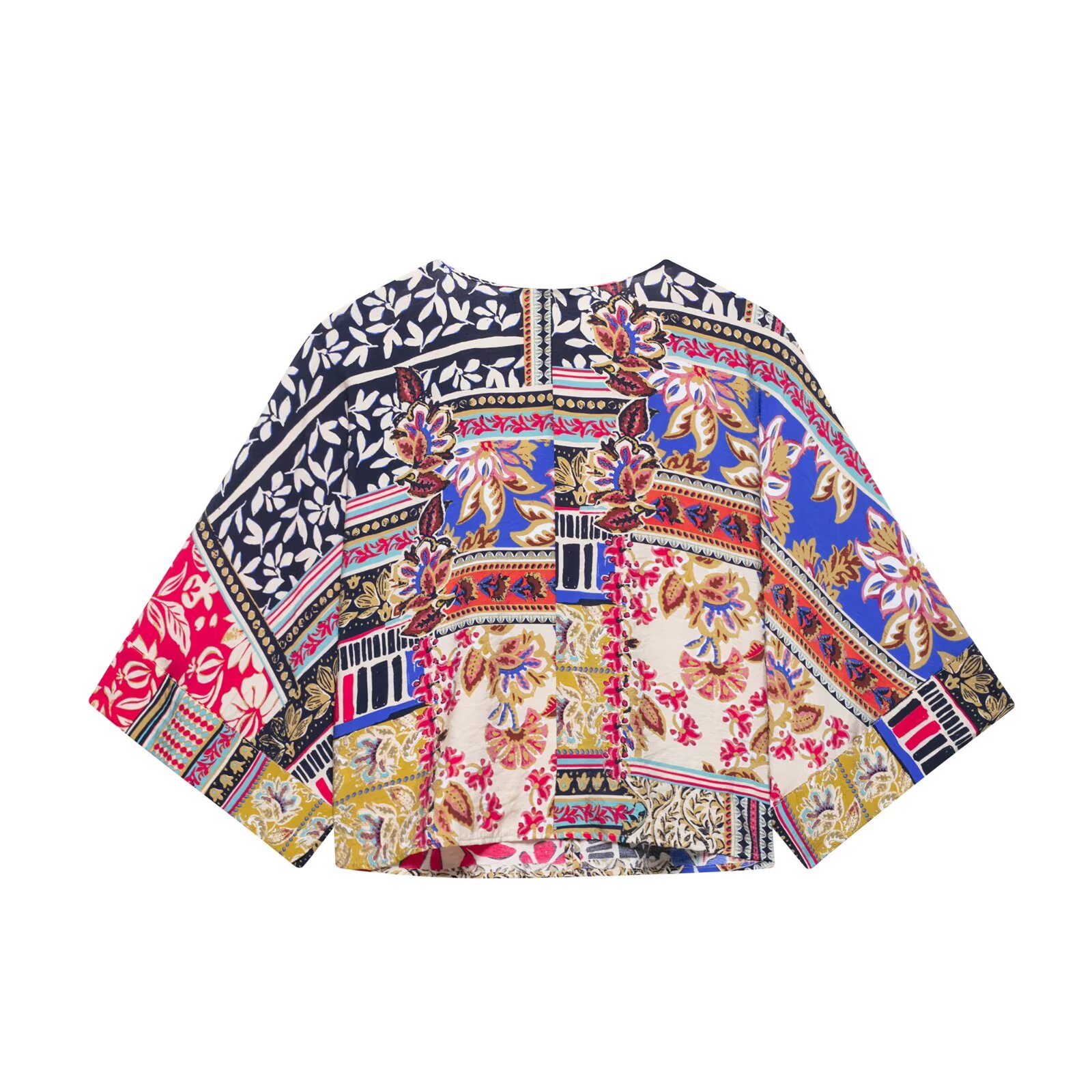 Zevity 女性ファッション V 布パッチワークプリントシ - Women'S Fashion Kimono のレビューと価格