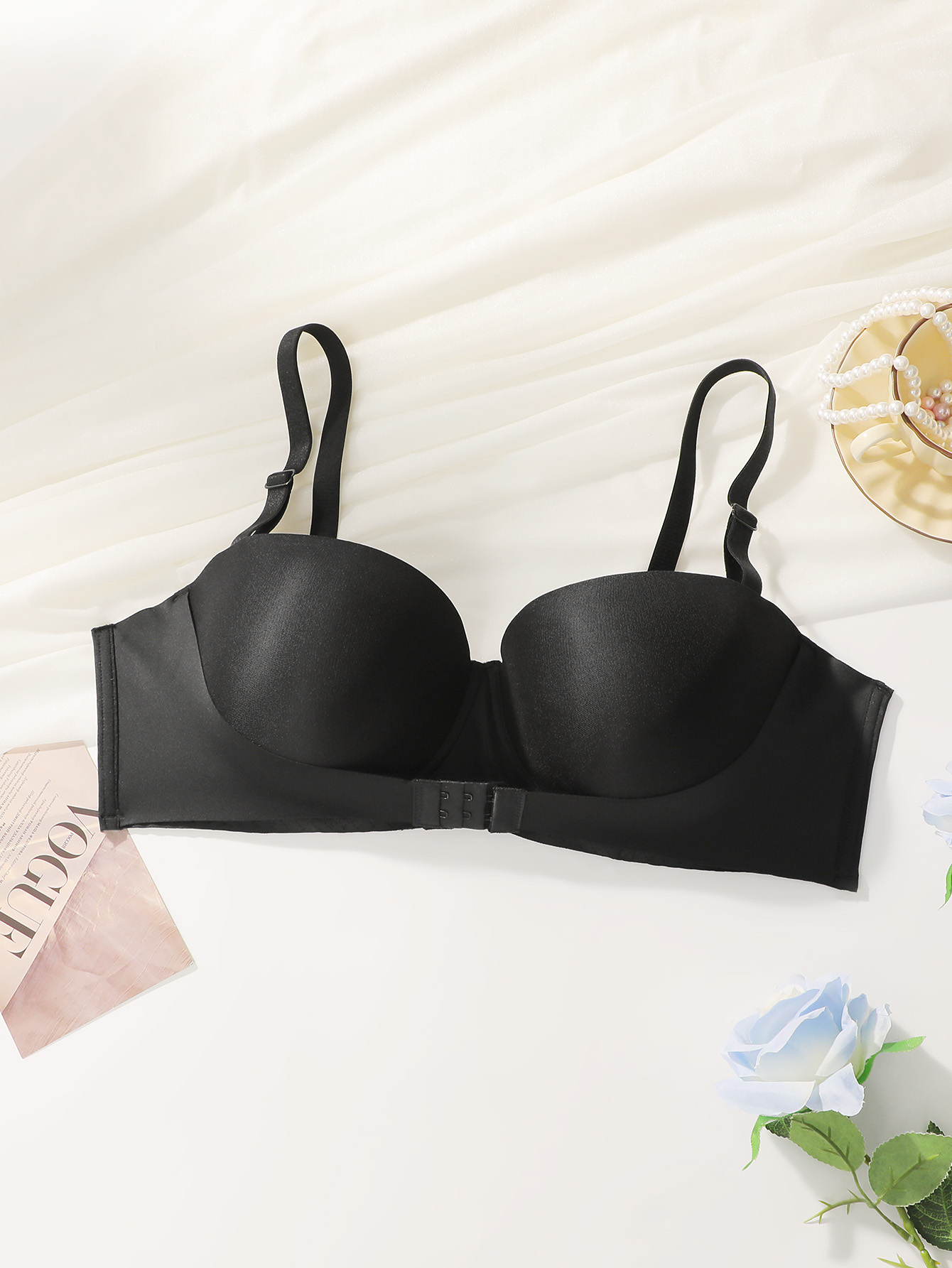女性用大きいバスト向けプラスサイズストラップレスブラ、フロン - Bra Top Seamless のレビューと価格