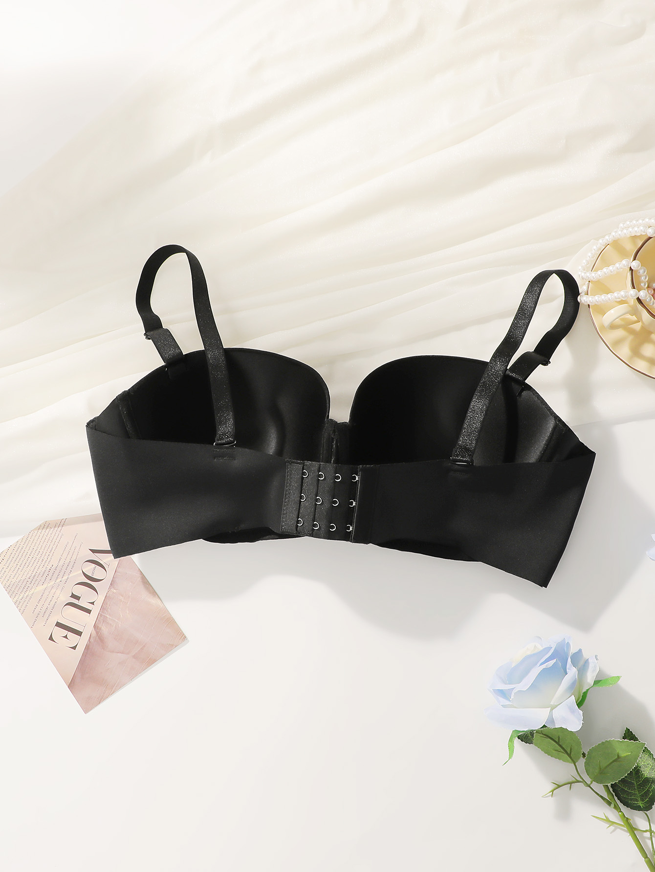 女性用大きいバスト向けプラスサイズストラップレスブラ、フロン - Bra Top Seamless のレビューと価格