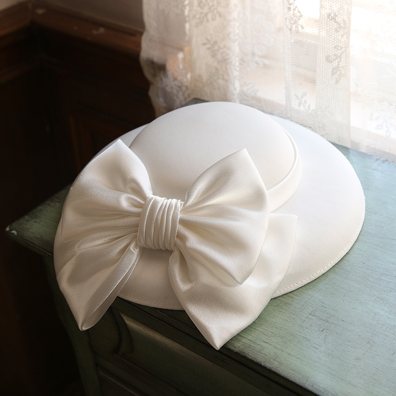 女性のための大きな弓、宴会パーティー、結婚式の帽子、女の子の - Bucket Hat Women のレビューと価格