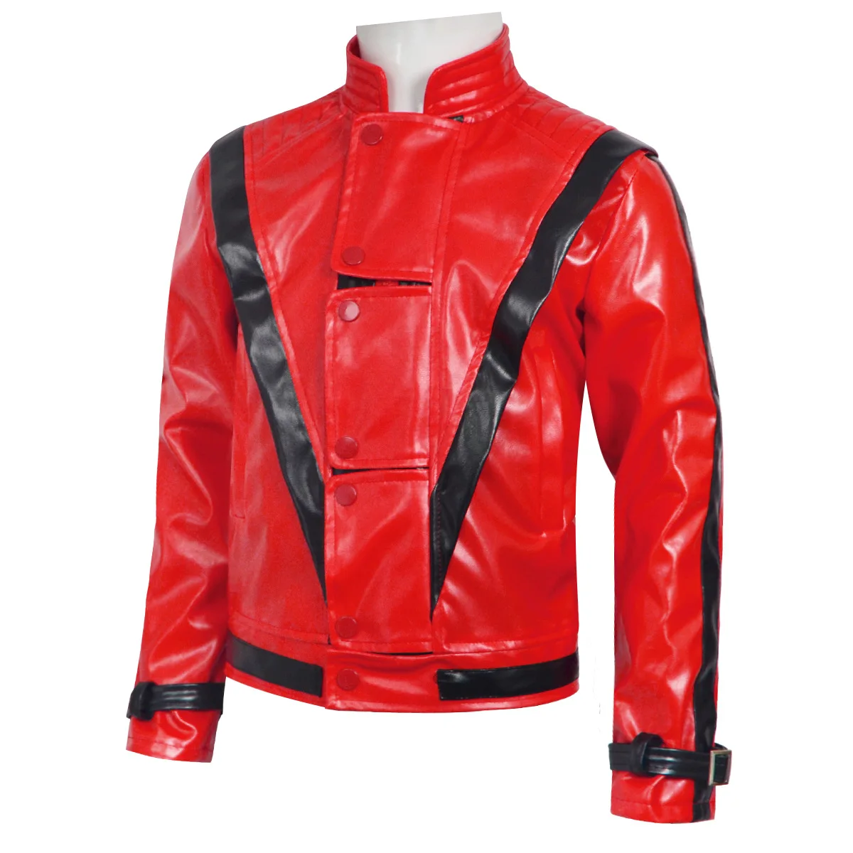 マイケル・ジャクソン スリラー 怖いコスチューム 赤いレザー - Women'S Fashion Leather Jacket のレビューと価格
