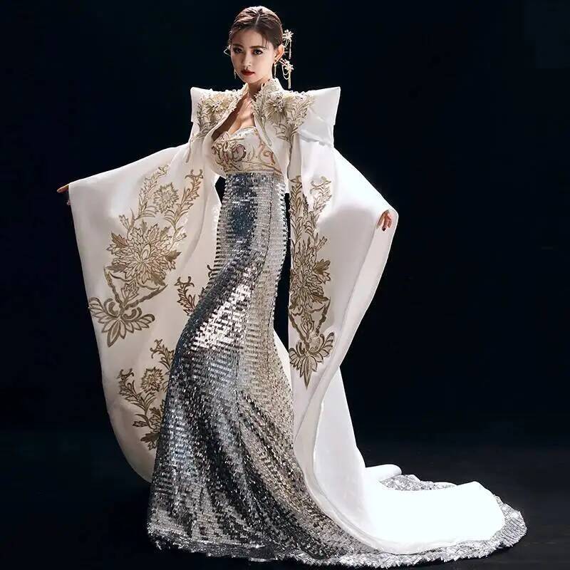 正式な司会者のドレスは、威厳があり、エレガントで、スリムで、 - Women'S Fashion Show のレビューと価格