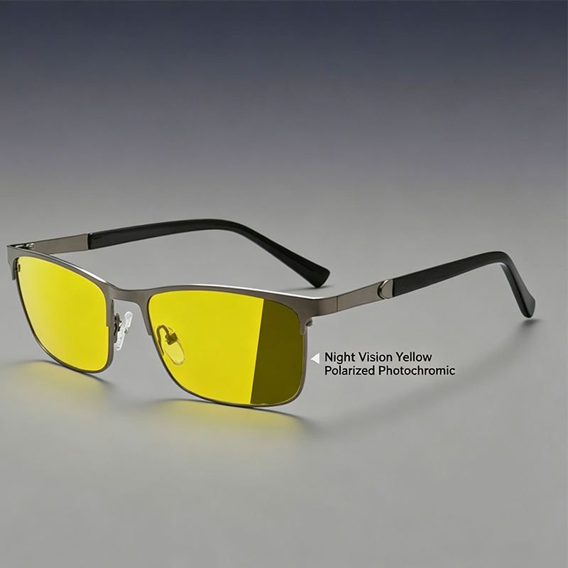 イエローナイトビジョン調光ブルーライトカットメガネ（男女兼用 - Women'S Fashion Eyewear のレビューと価格