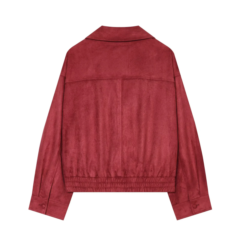 女性用2026新作スエード風レザーストラップアビエイタージャ - Women'S Fashion Leather Jacket のレビューと価格