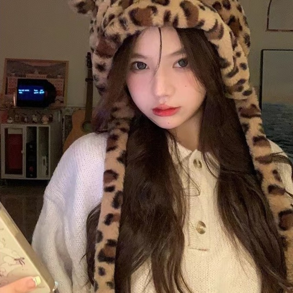 新しいファッション冬用帽子 かわいい耳当て付きのクマ耳帽子  - Bucket Hat Women のレビューと価格