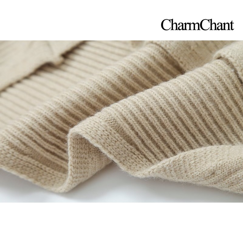 CHARMCHANT レディース ボートネック リブニット  - Ribbed Knit Sweater のレビューと価格