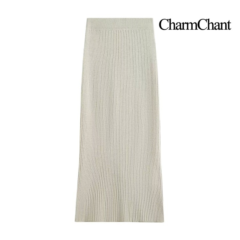 CHARMCHANT レディース ボートネック リブニット  - Ribbed Knit Sweater のレビューと価格