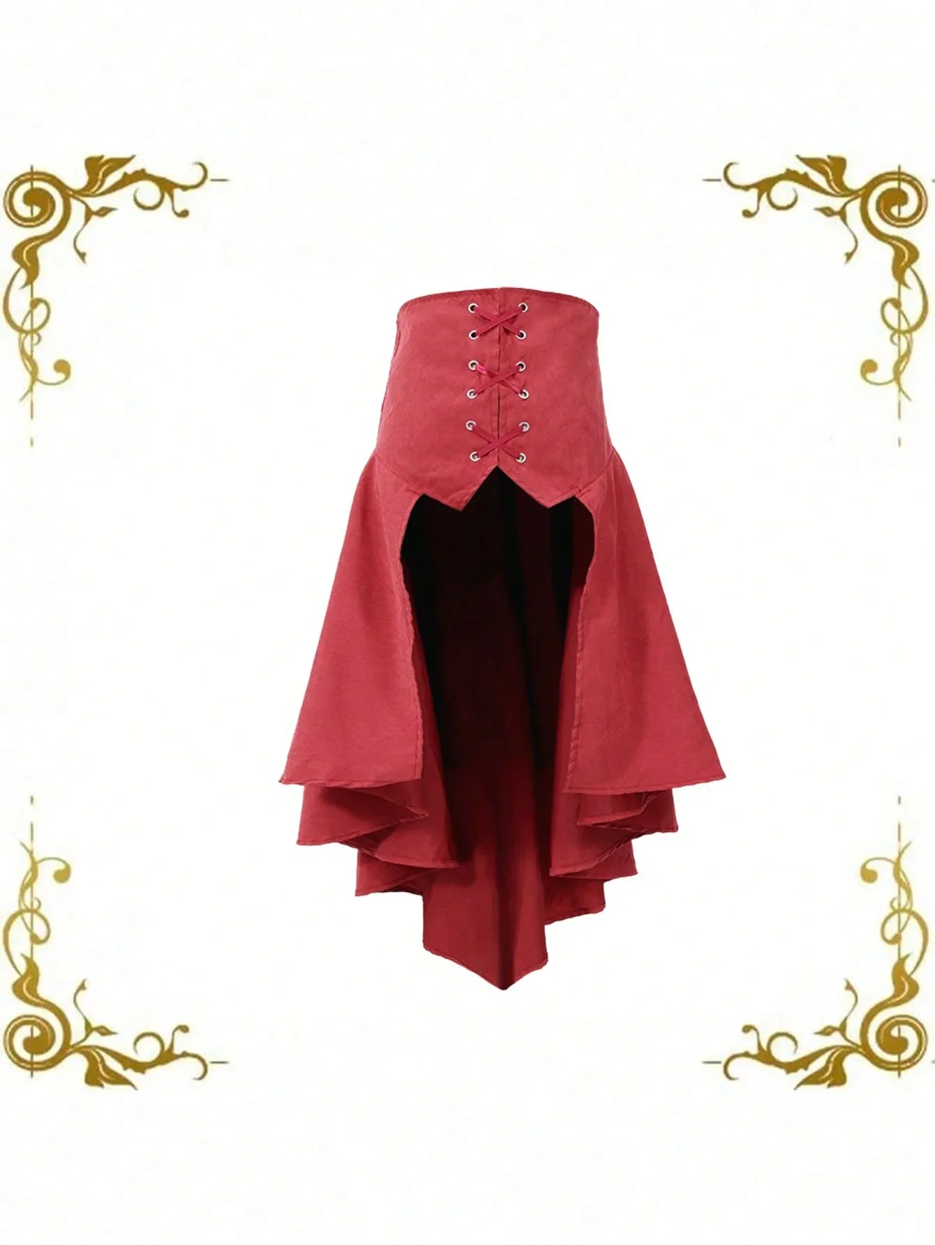 取り外し可能なオーバースカート女性パンクスワローテールスカー - Women'S Fashion Kilt のレビューと価格